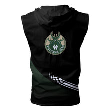 Load image into Gallery viewer, Wisconsin Herd NBA G-League Allover Print Zip-up Sleeveless Hoodie HD2512-28