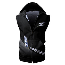 Load image into Gallery viewer, Akron Zips NCAA-F Allover Print Zip-up Sleeveless Hoodie HD2512-002