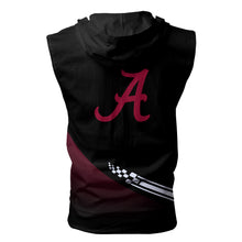 Load image into Gallery viewer, Alabama Crimson Tide NCAA-F Allover Print Zip-up Sleeveless Hoodie HD2512-003