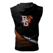 Load image into Gallery viewer, Bowling Green Falcons NCAA-F Allover Print Zip-up Sleeveless Hoodie HD2512-015