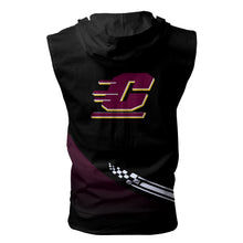Load image into Gallery viewer, Central ichigan Chippewas NCAA-F Allover Print Zip-up Sleeveless Hoodie HD2512-019
