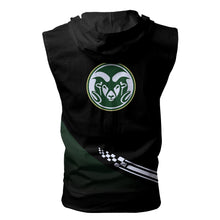 Load image into Gallery viewer, Colorado State Rams NCAA-F Allover Print Zip-up Sleeveless Hoodie HD2512-024