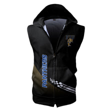 Load image into Gallery viewer, FIU Panthers NCAA-F Allover Print Zip-up Sleeveless Hoodie HD2512-030