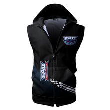 Load image into Gallery viewer, Florida Atlantic Owls NCAA-F Allover Print Zip-up Sleeveless Hoodie HD2512-031