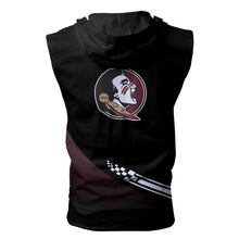 Load image into Gallery viewer, Florida State Seinoles NCAA-F Allover Print Zip-up Sleeveless Hoodie HD2512-034
