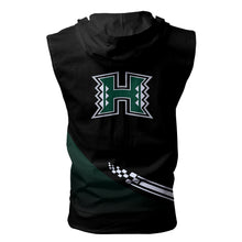 Load image into Gallery viewer, Hawaii Warriors NCAA-F Allover Print Zip-up Sleeveless Hoodie HD2512-040
