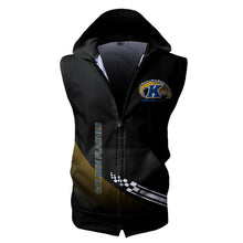 Load image into Gallery viewer, Kent State Golden Flashes NCAA-F Allover Print Zip-up Sleeveless Hoodie HD2512-048