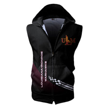 Load image into Gallery viewer, Louisiana-Monroe Warhawks NCAA-F Allover Print Zip-up Sleeveless Hoodie HD2512-053