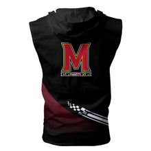 Load image into Gallery viewer, Maryland Terrapins NCAA-F Allover Print Zip-up Sleeveless Hoodie HD2512-057