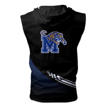 Load image into Gallery viewer, Mephis Tigers NCAA-F Allover Print Zip-up Sleeveless Hoodie HD2512-058