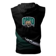 Load image into Gallery viewer, Ohio Bobcats NCAA-F Allover Print Zip-up Sleeveless Hoodie HD2512-077