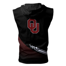 Load image into Gallery viewer, Oklahoa Sooners NCAA-F Allover Print Zip-up Sleeveless Hoodie HD2512-079