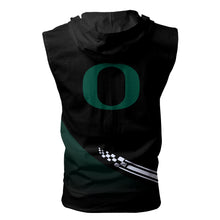Load image into Gallery viewer, Oregon Ducks NCAA-F Allover Print Zip-up Sleeveless Hoodie HD2512-083