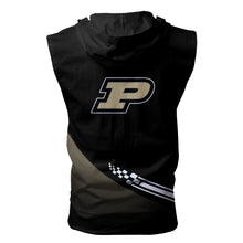 Load image into Gallery viewer, Purdue Boilerakers NCAA-F Allover Print Zip-up Sleeveless Hoodie HD2512-087