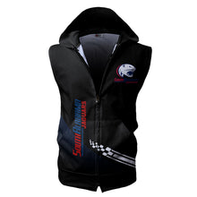 Load image into Gallery viewer, South Alabama Jaguars NCAA-F Allover Print Zip-up Sleeveless Hoodie HD2512-093