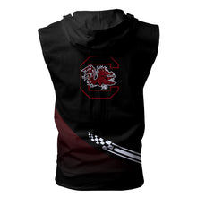 Load image into Gallery viewer, South Carolina Gamecocks NCAA-F Allover Print Zip-up Sleeveless Hoodie HD2512-094