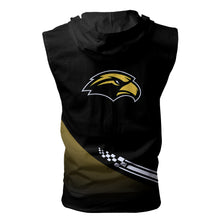 Load image into Gallery viewer, Southern Miss Golden Eagles NCAA-F Allover Print Zip-up Sleeveless Hoodie HD2512-096