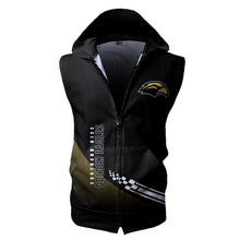 Load image into Gallery viewer, Southern Miss Golden Eagles NCAA-F Allover Print Zip-up Sleeveless Hoodie HD2512-096