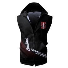 Load image into Gallery viewer, Stanford Cardinal NCAA-F Allover Print Zip-up Sleeveless Hoodie HD2512-097