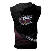 Load image into Gallery viewer, Temple Owls NCAA-F Allover Print Zip-up Sleeveless Hoodie HD2512-100