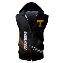 Load image into Gallery viewer, Tennessee Volunteers NCAA-F Allover Print Zip-up Sleeveless Hoodie HD2512-101