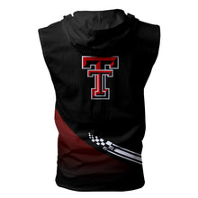 Load image into Gallery viewer, Texas Tech Red Raiders NCAA-F Allover Print Zip-up Sleeveless Hoodie HD2512-105
