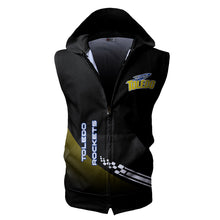 Load image into Gallery viewer, Toledo Rockets NCAA-F Allover Print Zip-up Sleeveless Hoodie HD2512-106