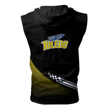 Load image into Gallery viewer, Toledo Rockets NCAA-F Allover Print Zip-up Sleeveless Hoodie HD2512-106