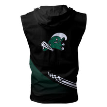 Load image into Gallery viewer, Tulane Green Wave NCAA-F Allover Print Zip-up Sleeveless Hoodie HD2512-107