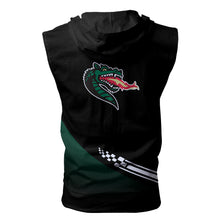 Load image into Gallery viewer, UAB Blazers NCAA-F Allover Print Zip-up Sleeveless Hoodie HD2512-110