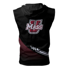 Load image into Gallery viewer, UMass Amherst Athletics NCAA-F Allover Print Zip-up Sleeveless Hoodie HD2512-113