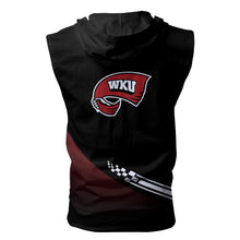 Load image into Gallery viewer, WKU Athletics NCAA-F Allover Print Zip-up Sleeveless Hoodie HD2512-129