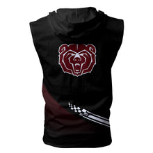 Load image into Gallery viewer, Missouri State Bears NCAA Allover Print Zip-up Sleeveless Hoodie HD2512-128