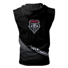 Load image into Gallery viewer, New Mexico Lobos NCAA Allover Print Zip-up Sleeveless Hoodie HD2512-140