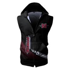 Load image into Gallery viewer, Nicholls State Colonels NCAA Allover Print Zip-up Sleeveless Hoodie HD2512-142