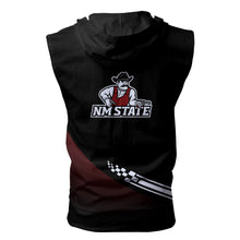 Load image into Gallery viewer, New Mexico State Aggies NCAA Allover Print Zip-up Sleeveless Hoodie HD2512-141