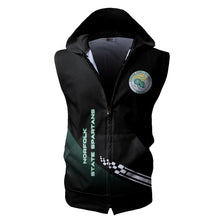 Load image into Gallery viewer, Norfolk State Spartans NCAA Allover Print Zip-up Sleeveless Hoodie HD2512-143
