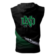 Load image into Gallery viewer, North Dakota Fighting Hawks NCAA Allover Print Zip-up Sleeveless Hoodie HD2512-147