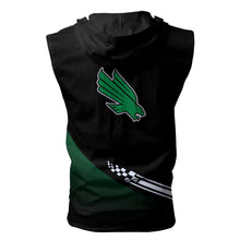 Load image into Gallery viewer, North Texas Mean Green NCAA Allover Print Zip-up Sleeveless Hoodie HD2512-149