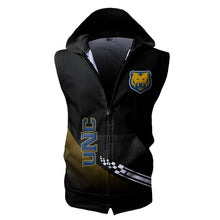 Load image into Gallery viewer, Northern Colorado Bears NCAA Allover Print Zip-up Sleeveless Hoodie HD2512-151