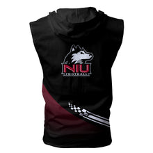 Load image into Gallery viewer, Northern Illinois Huskies NCAA Allover Print Zip-up Sleeveless Hoodie HD2512-152