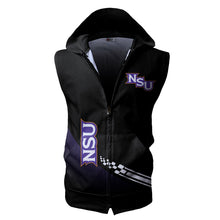Load image into Gallery viewer, Northwestern State Demons NCAA Allover Print Zip-up Sleeveless Hoodie HD2512-154