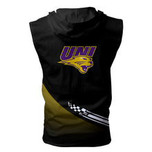 Load image into Gallery viewer, Northern Iowa Panthers NCAA Allover Print Zip-up Sleeveless Hoodie HD2512-153