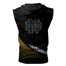 Load image into Gallery viewer, Notre Dame Fighting Irish NCAA Allover Print Zip-up Sleeveless Hoodie HD2512-156