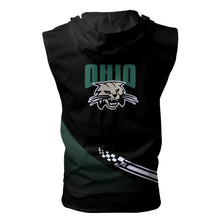 Load image into Gallery viewer, Ohio Bobcats NCAA Allover Print Zip-up Sleeveless Hoodie HD2512-157