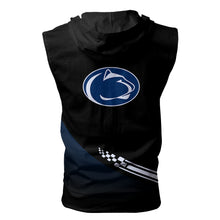 Load image into Gallery viewer, Penn State Nittany Lions NCAA Allover Print Zip-up Sleeveless Hoodie HD2512-166