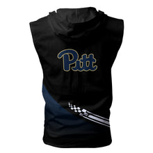 Load image into Gallery viewer, Portland State Vikings NCAA Allover Print Zip-up Sleeveless Hoodie HD2512-168