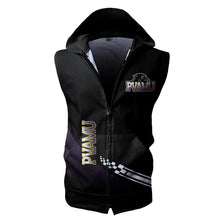 Load image into Gallery viewer, Prairie View A&amp;M Panthers NCAA Allover Print Zip-up Sleeveless Hoodie HD2512-169