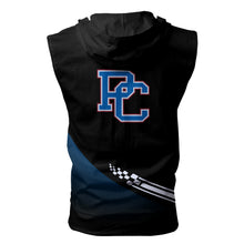 Load image into Gallery viewer, Presbyterian Blue Hose NCAA Allover Print Zip-up Sleeveless Hoodie HD2512-170