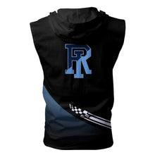 Load image into Gallery viewer, Rhode Island Rams NCAA Allover Print Zip-up Sleeveless Hoodie HD2512-173